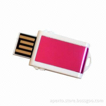 Small USB Flash Drive, Supports Microsoft's Windows Me/2000/XP, Apple's Mac 9.0 OS